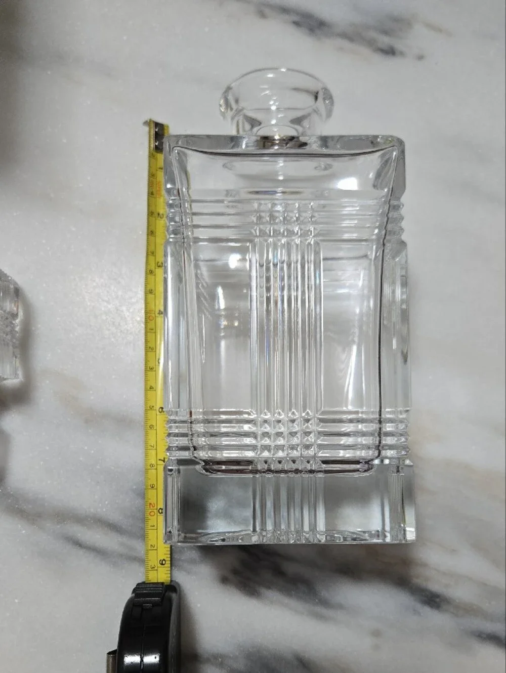 Lauren Ralph Lauren Glen Plaid Clear Crystal Decanter